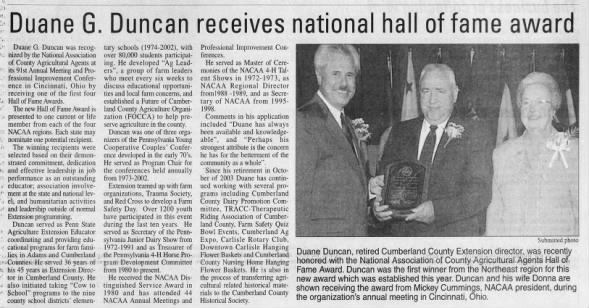 Clipping from The Sentinel